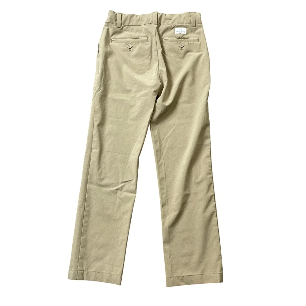 Vineyard Vines 10 Boys Performance Beige Polyester Blend Pockets